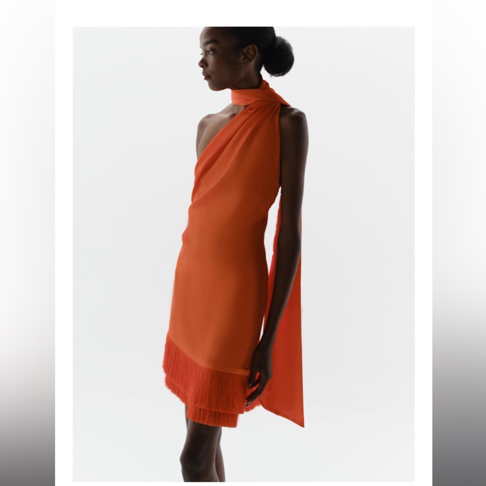 Baobab Collection Vibrant Orange One-Shoulder D